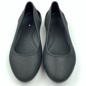 Crocs flat size 9 black ballet round toe loafer
